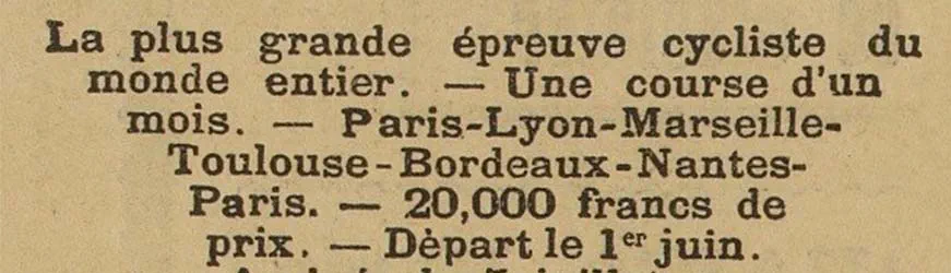 1903 : Et un journaliste créa le Tour de France