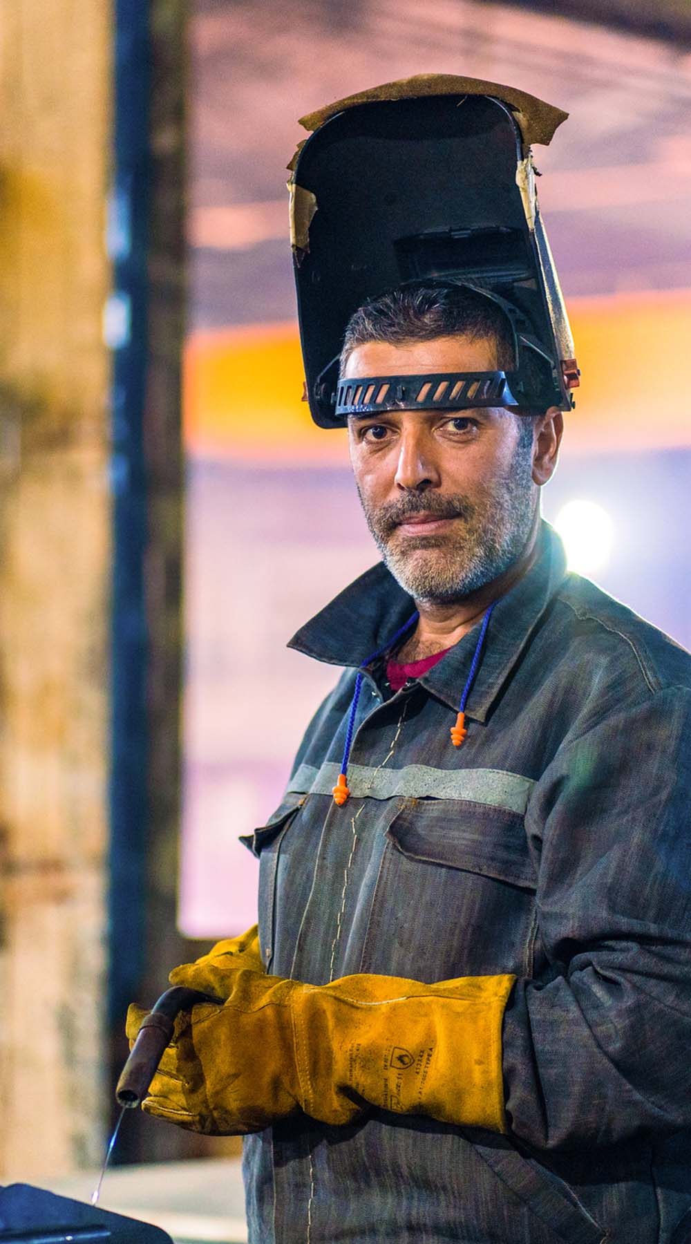 Retrato del trabajador metalúrgico