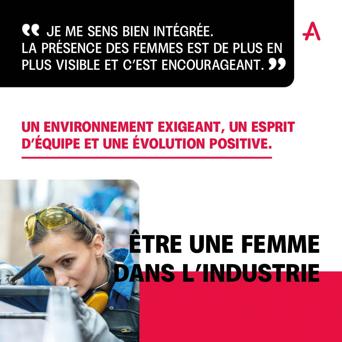 Apolline témoigne de son intégration dans l'industrie aéronautique