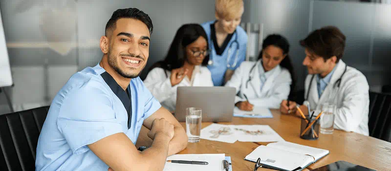Une équipe de soignants lors d’un atelier de prévention de santé.