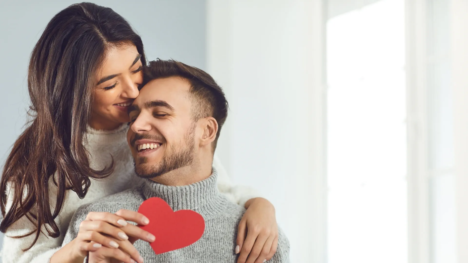 couple celebrating valentines day