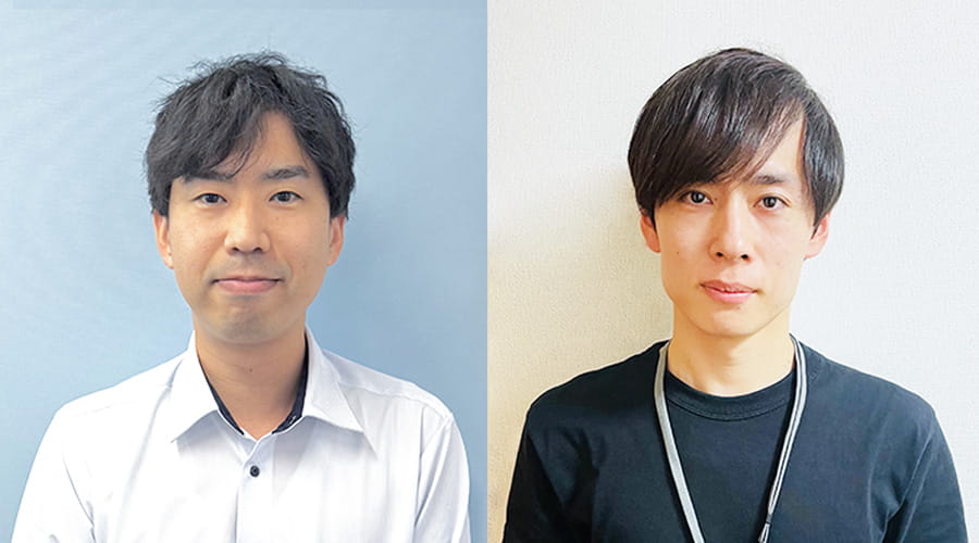 池田市 総務部 課税課 左：副主幹 西田 善勝（にしだ よしかつ）さま 右：主事 阪上 翔太（さかがみ しょうた）さま