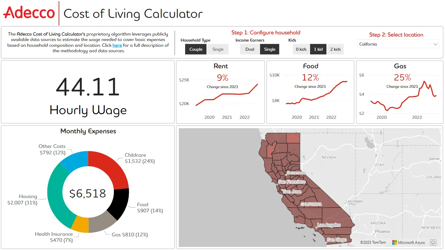 Adecco cost of living calculator image
