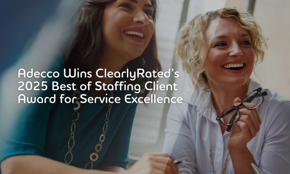 Adecco wins ClearlyRated's 2025 Best of Staffing Award