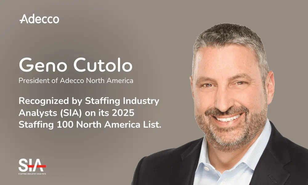 Geno Cutolo recognized by SIA on its 2025 Staffing 100 list