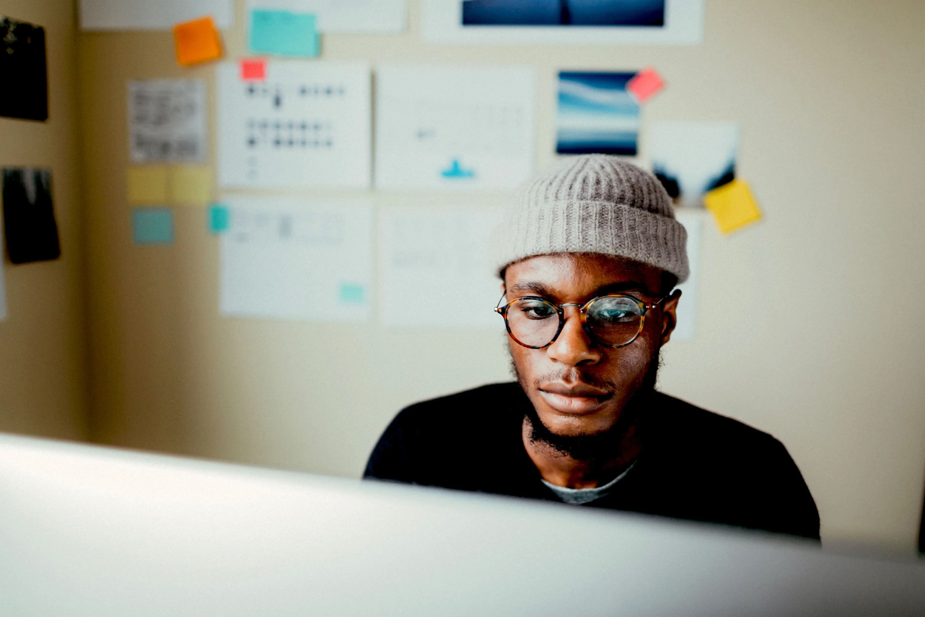 Man working at computer