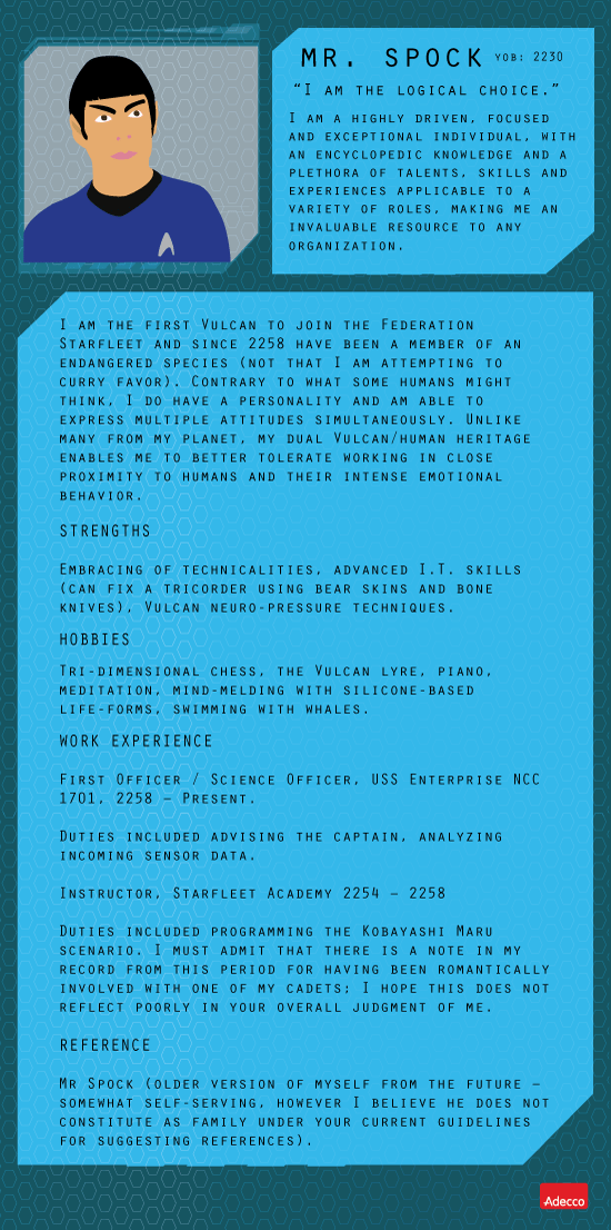 Spock resume