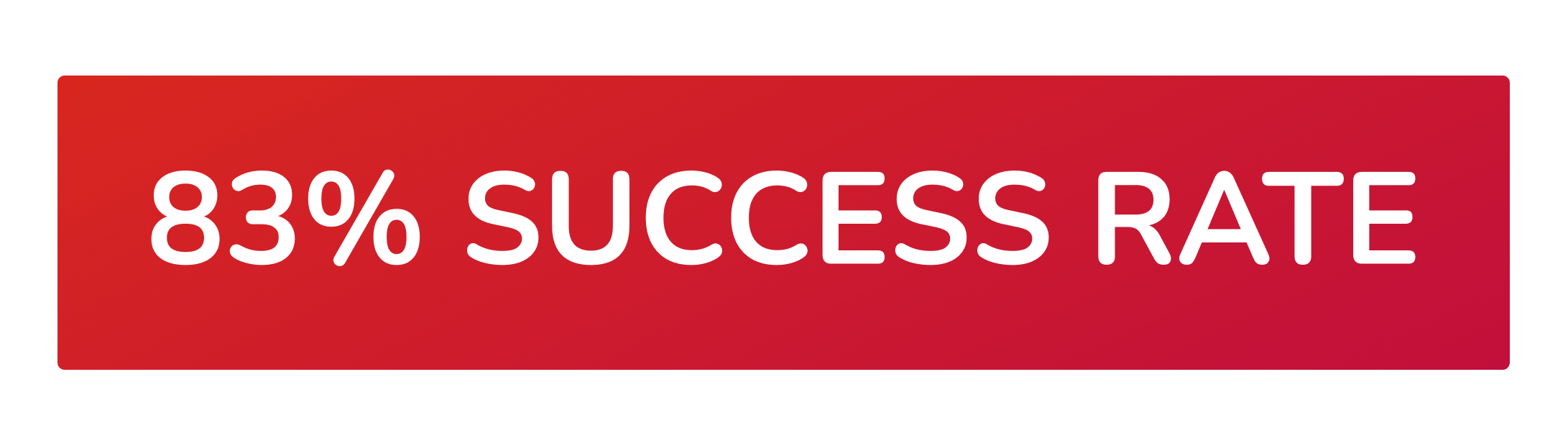 83% success rate