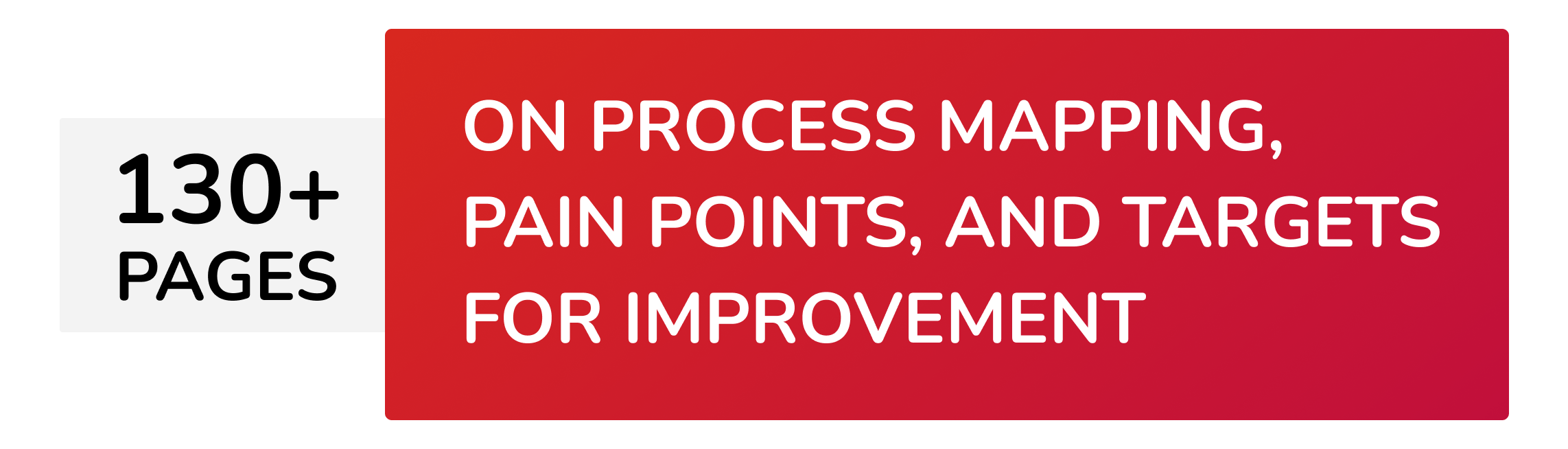 130+ Pages on Process Mapping, Pain Points, and Targets for Improvement